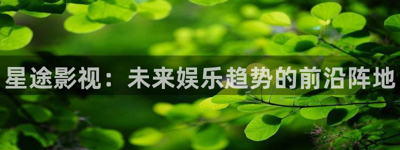 第七影院秋霞电影：星途影视：未来娱乐趋势的前沿阵地